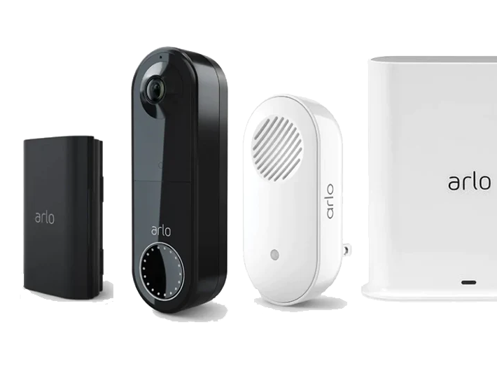 Arlo Essential 無線視訊門鈴 4合1 套裝C (門鈴+Chime 2+Smart Hub+充電鋰電池)<br>(AVD2001B + AC2001 + VMA2400 + VMB4540)