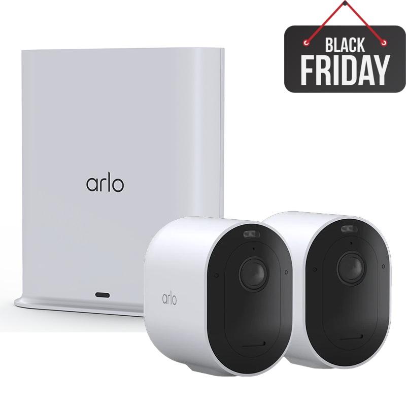 Arlo Pro 5 2K HDR <br>無線網絡攝影機 [雙鏡裝 + Smart Hub] <br>(VMC4260P+VMB4540)